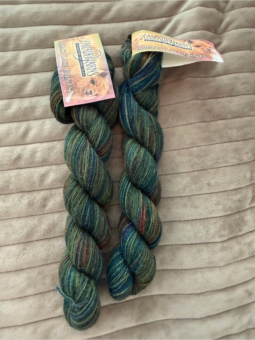 Cascade yarn lot of 2 - Green Multicolor